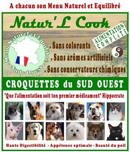 croquettes chiens chats naturelles natur'l cook